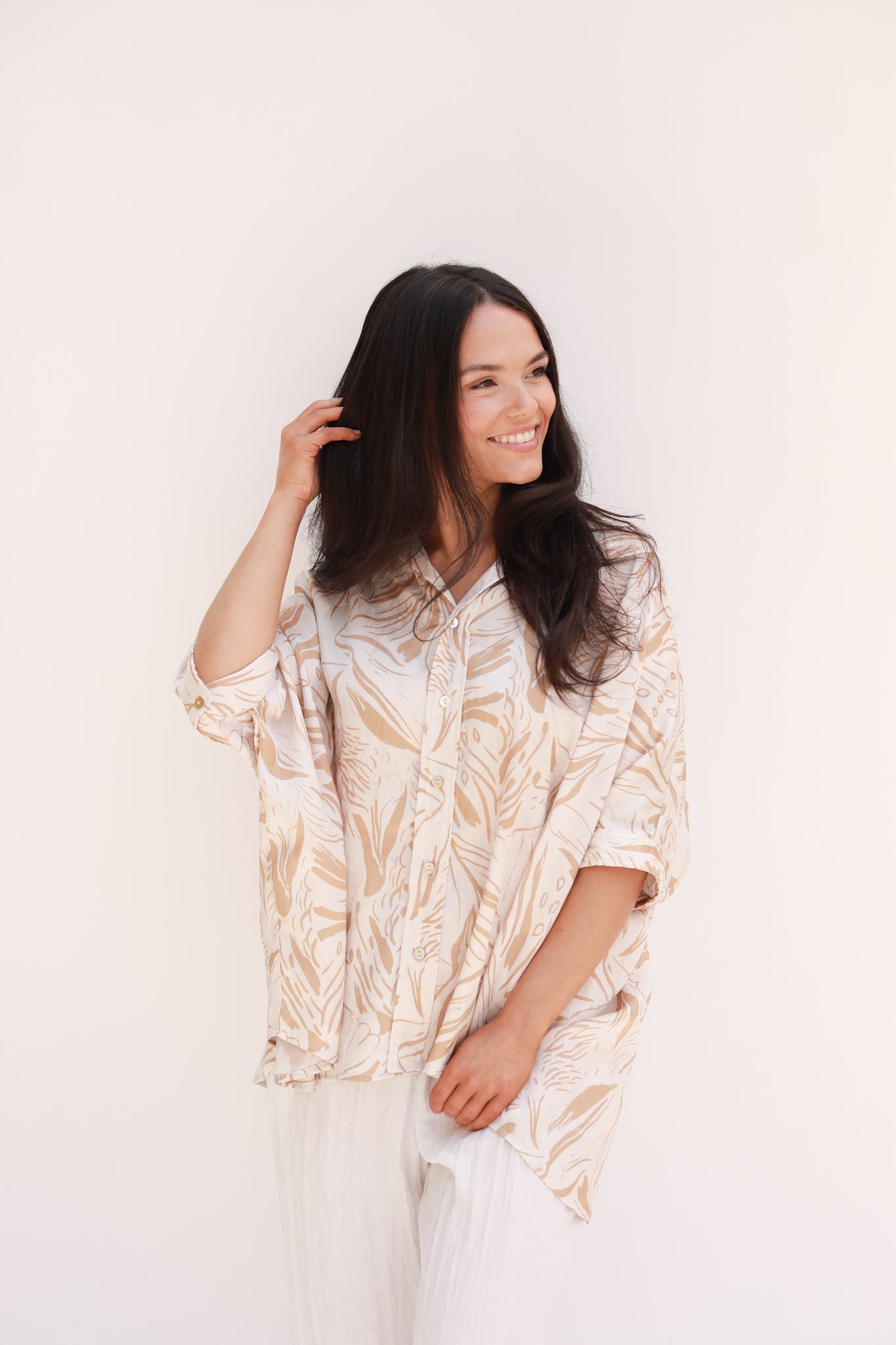 Abstract Button Front Top