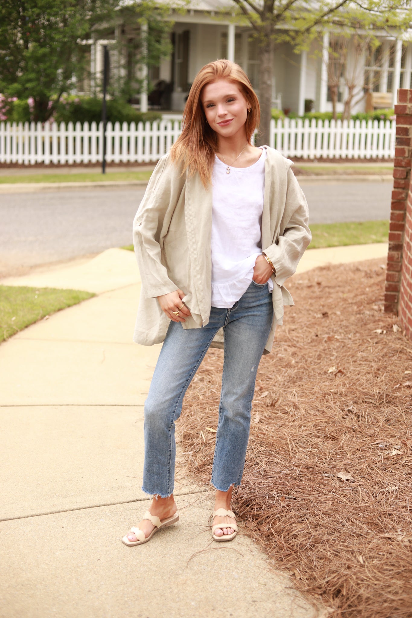 Hooded Linen Jacket