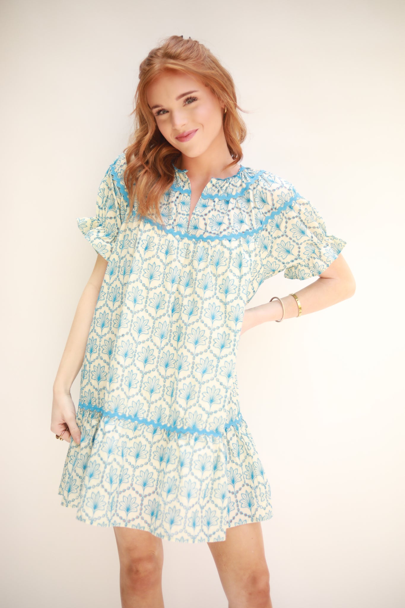 Eyelet Embroidered Dress