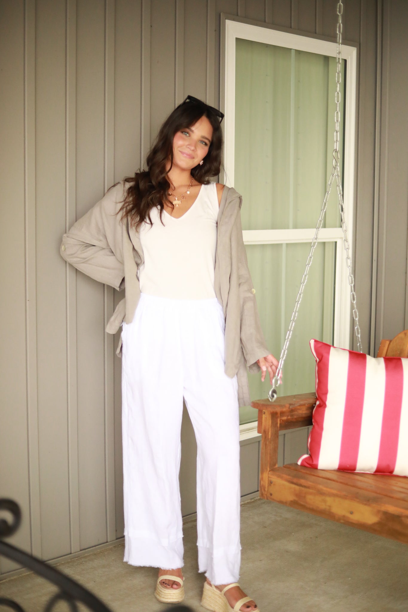 Hooded Linen Jacket