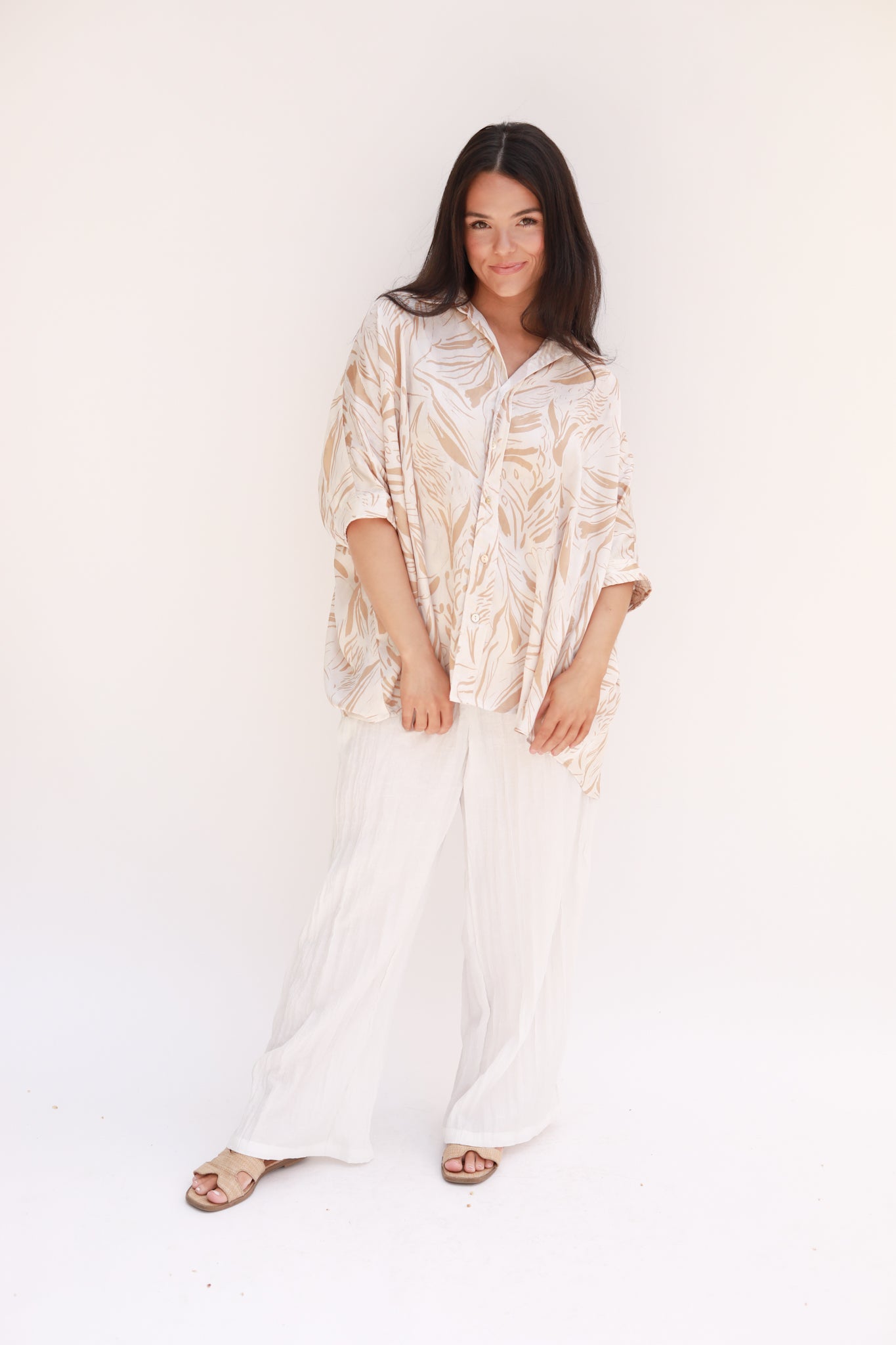 Abstract Button Front Top