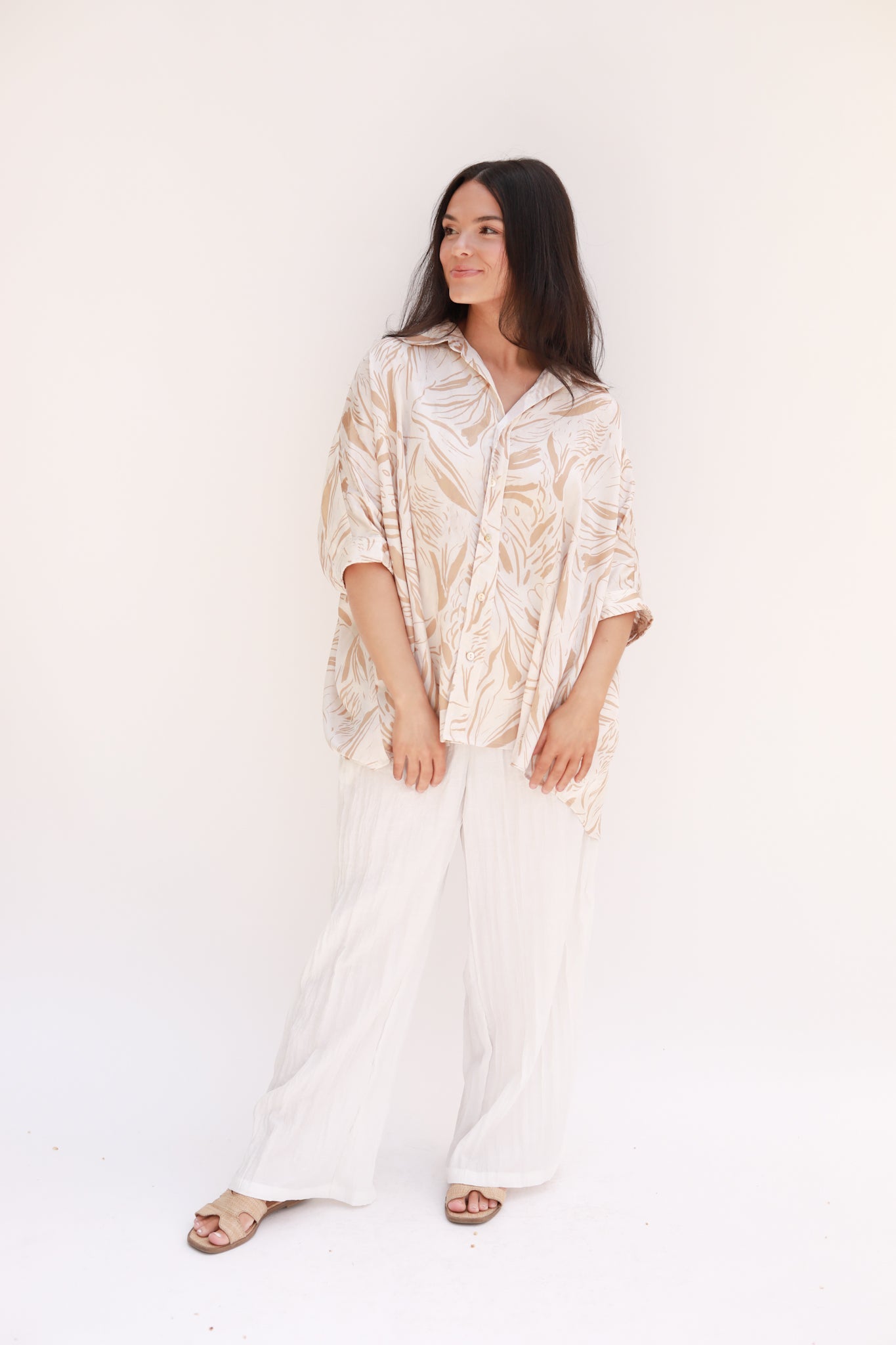 Abstract Button Front Top