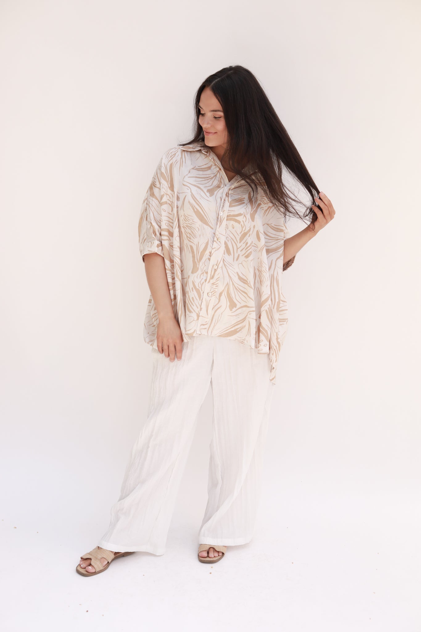 Abstract Button Front Top