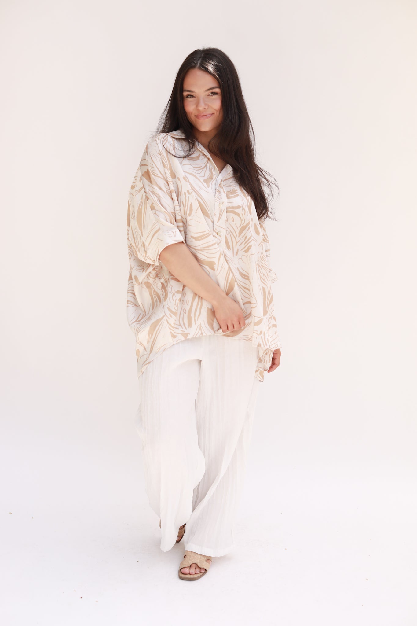 Abstract Button Front Top
