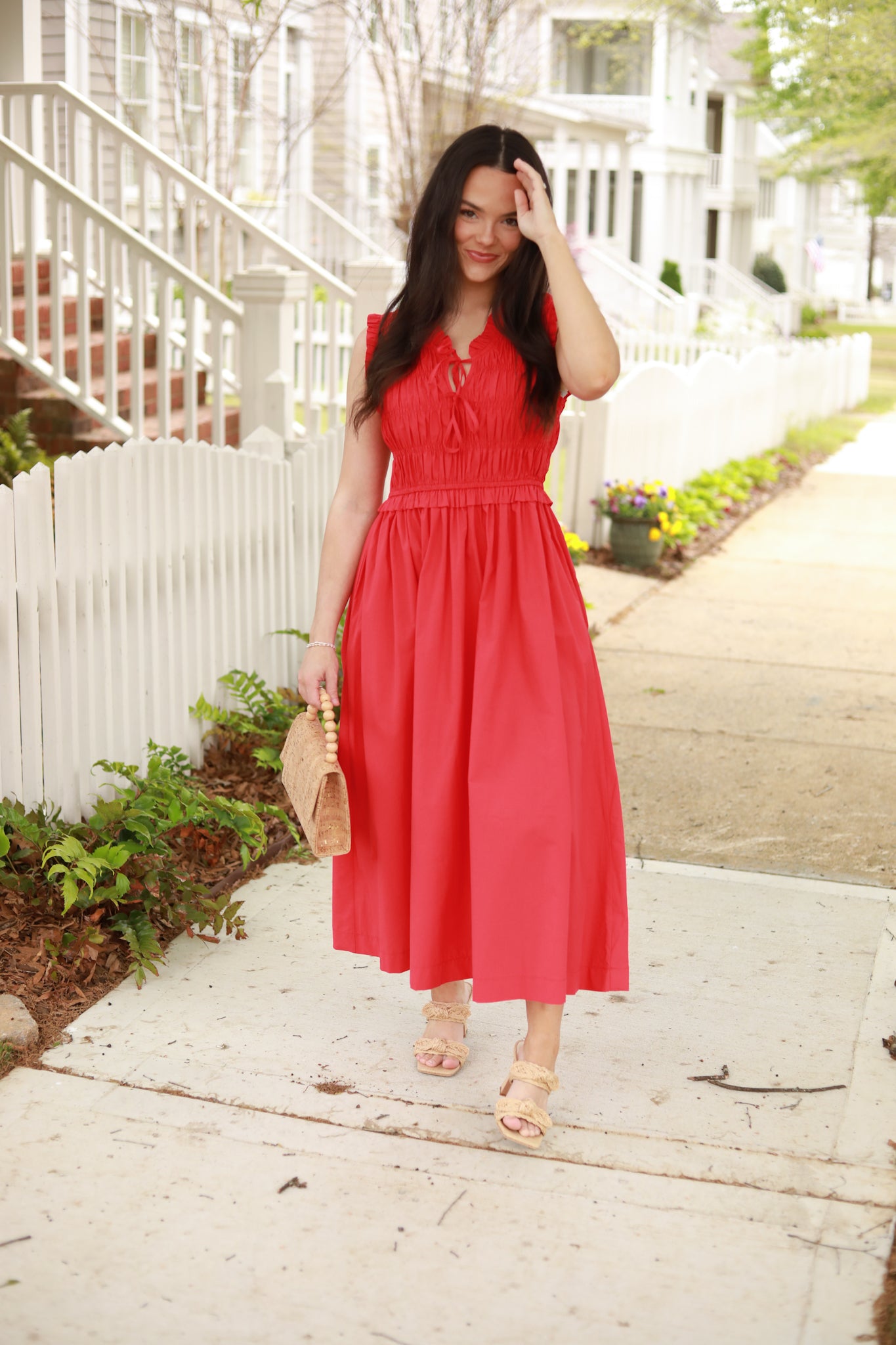 Sleeveless Smocked Dress