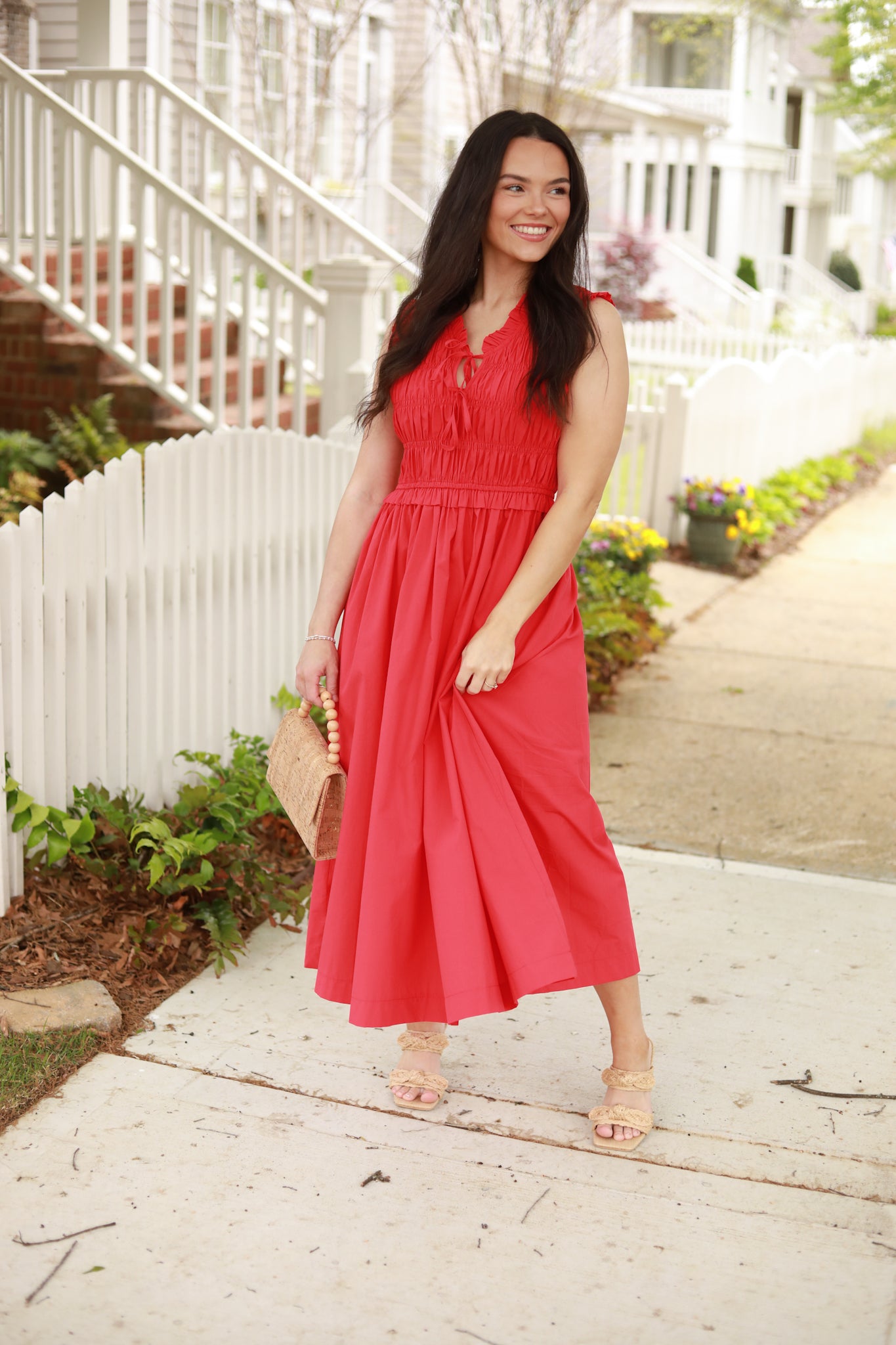 Sleeveless Smocked Dress