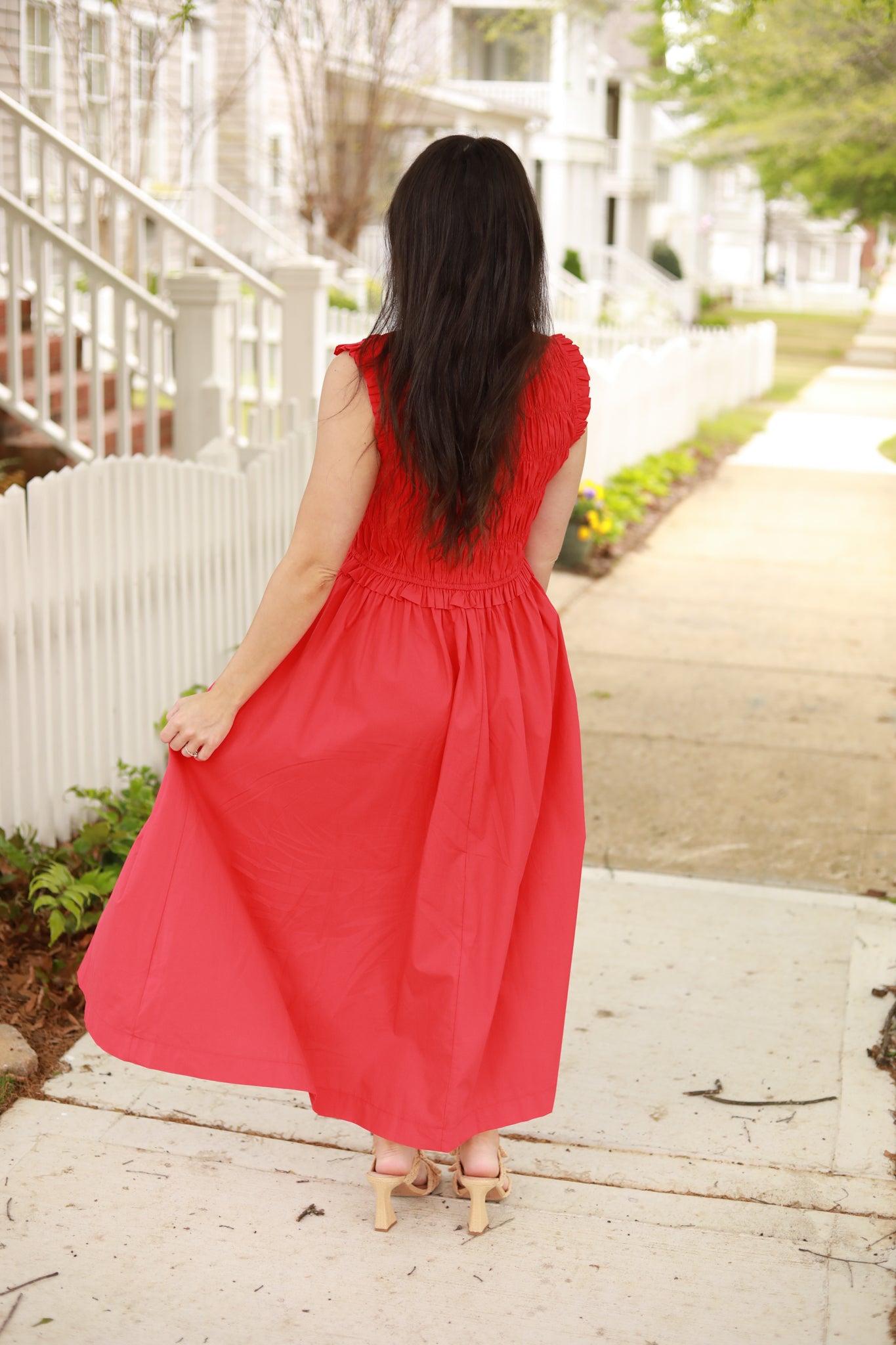 Sleeveless Smocked Dress