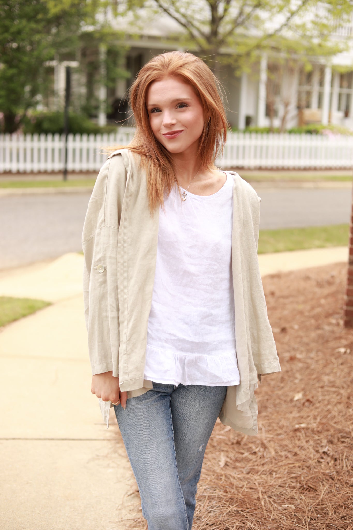 Hooded Linen Jacket