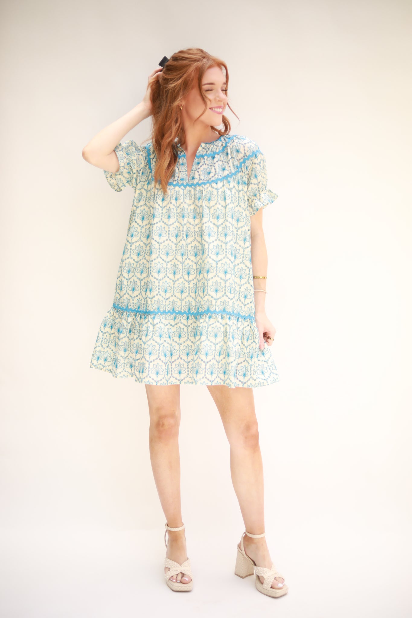 Eyelet Embroidered Dress