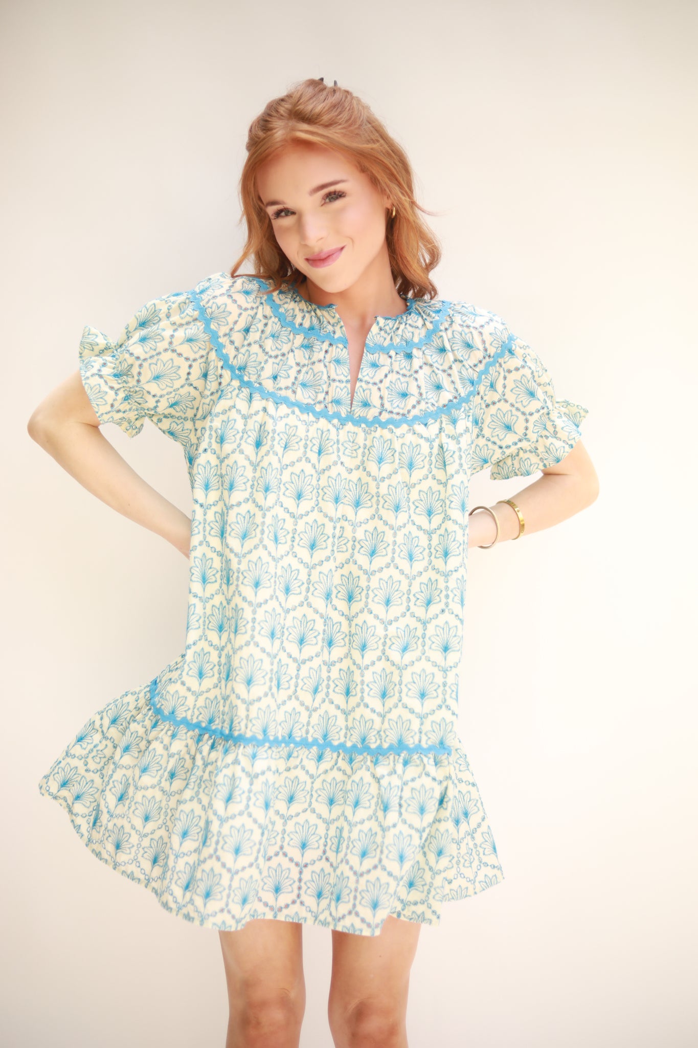 Eyelet Embroidered Dress