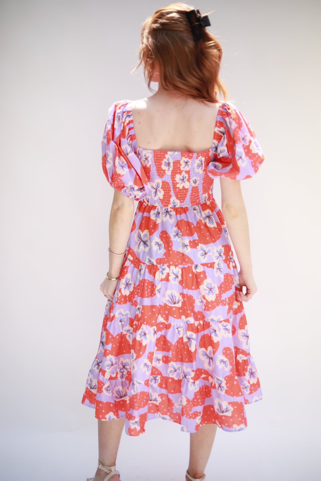 Smocked Top Floral Dress
