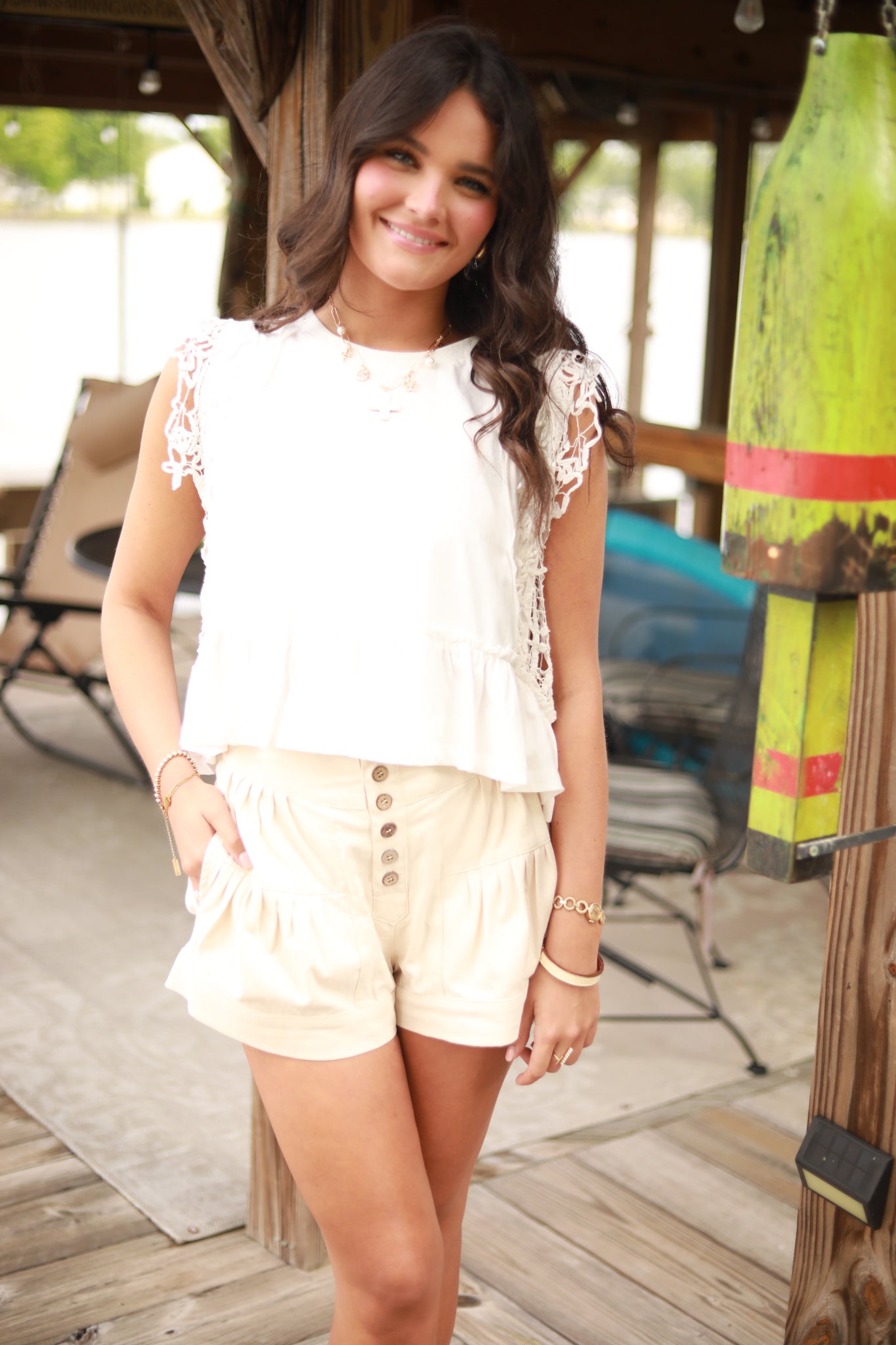 Gathered Shorts