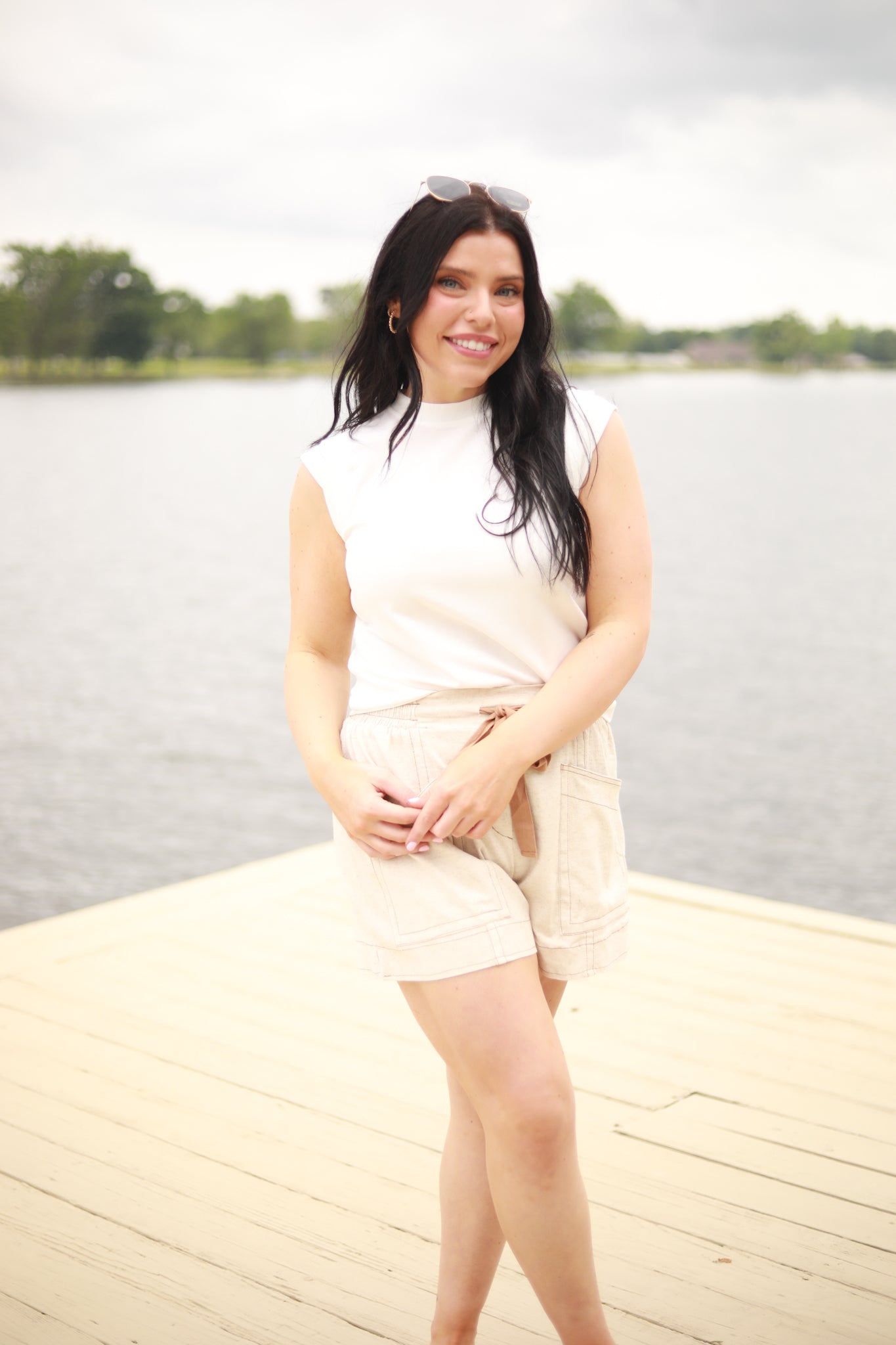 Linen Drawstring Shorts