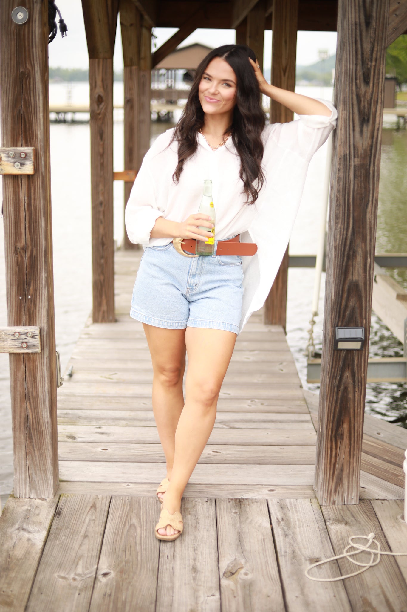 Oversized Button Down Top