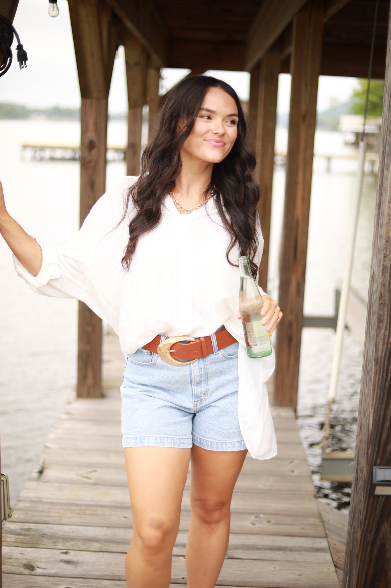 Oversized Button Down Top