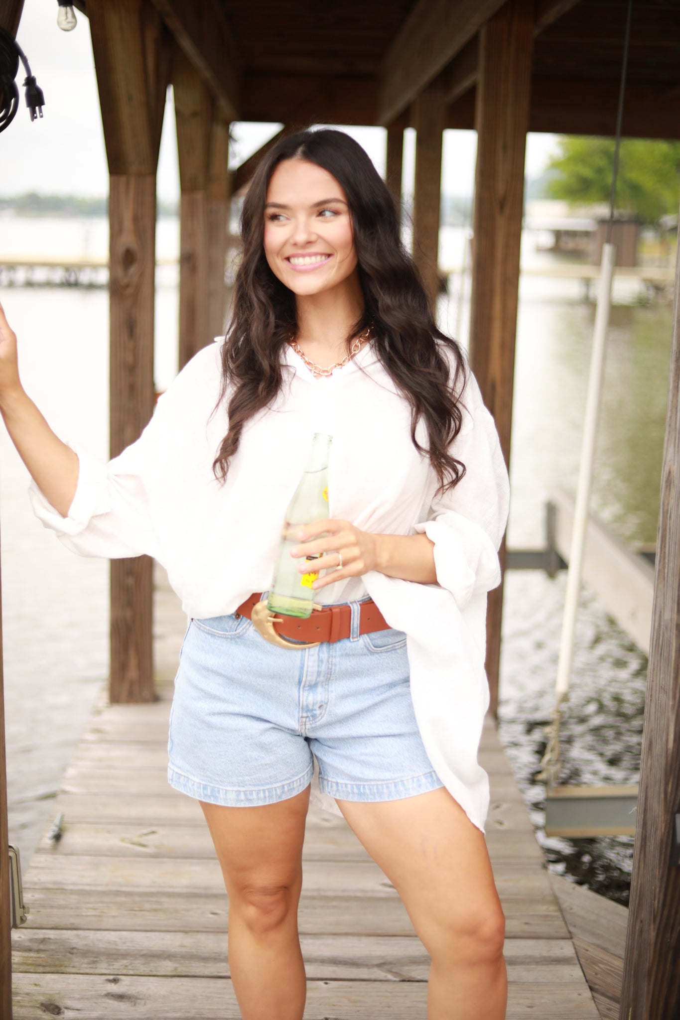 Oversized Button Down Top