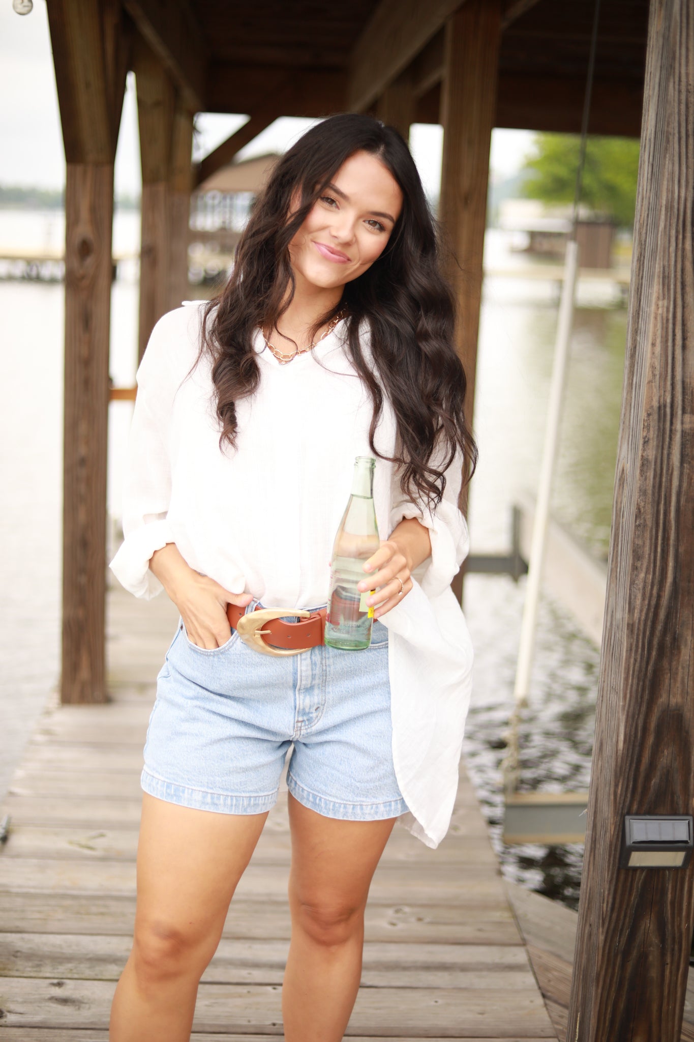 Oversized Button Down Top