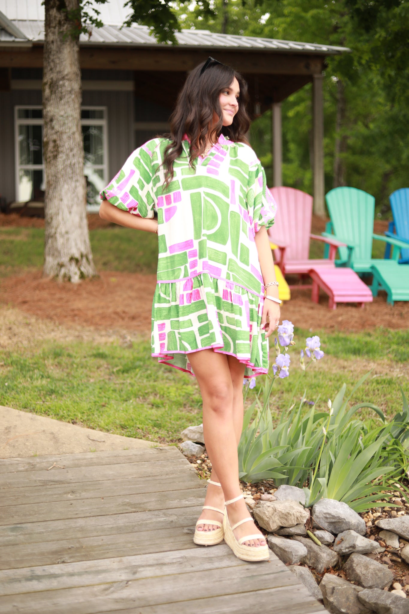 Abstract Watercolor Dress