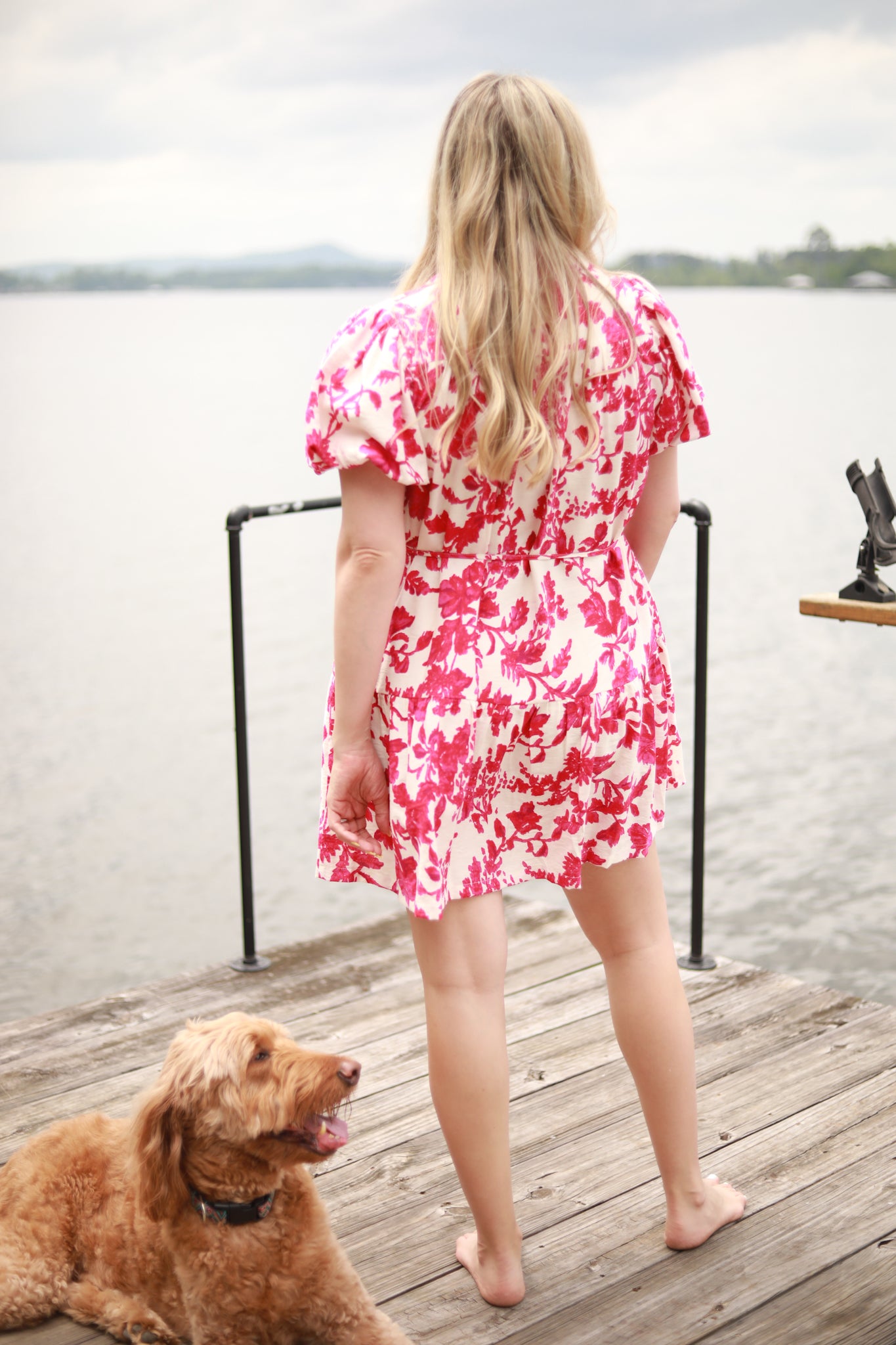 Floral Tie Waist Dress