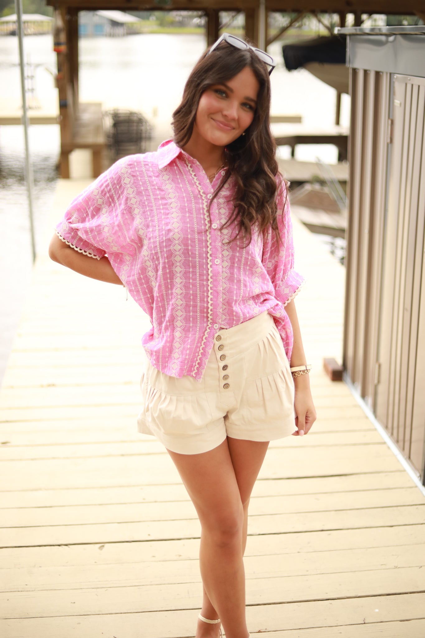 White Embroidered Top