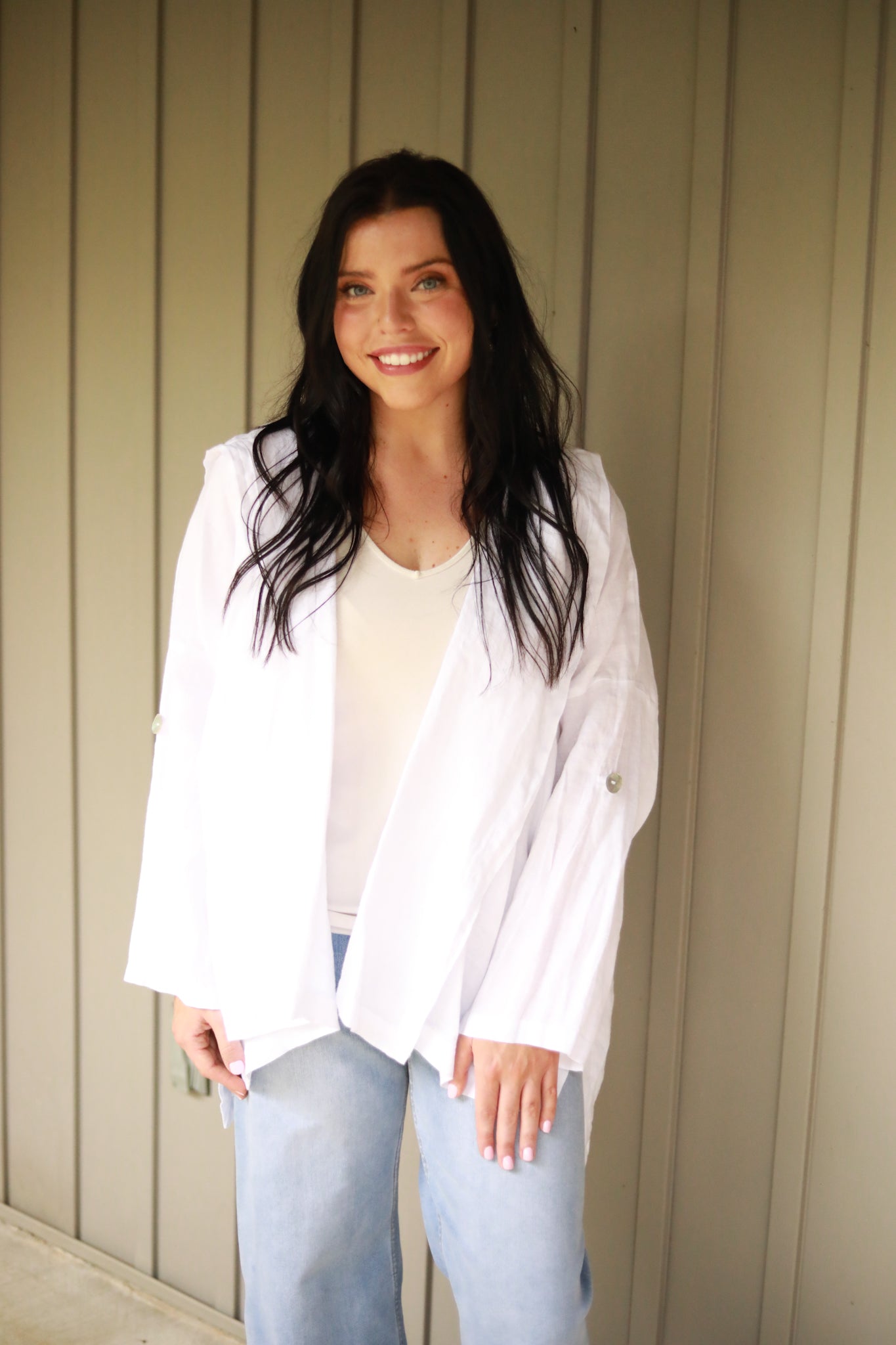 Hooded Linen Jacket