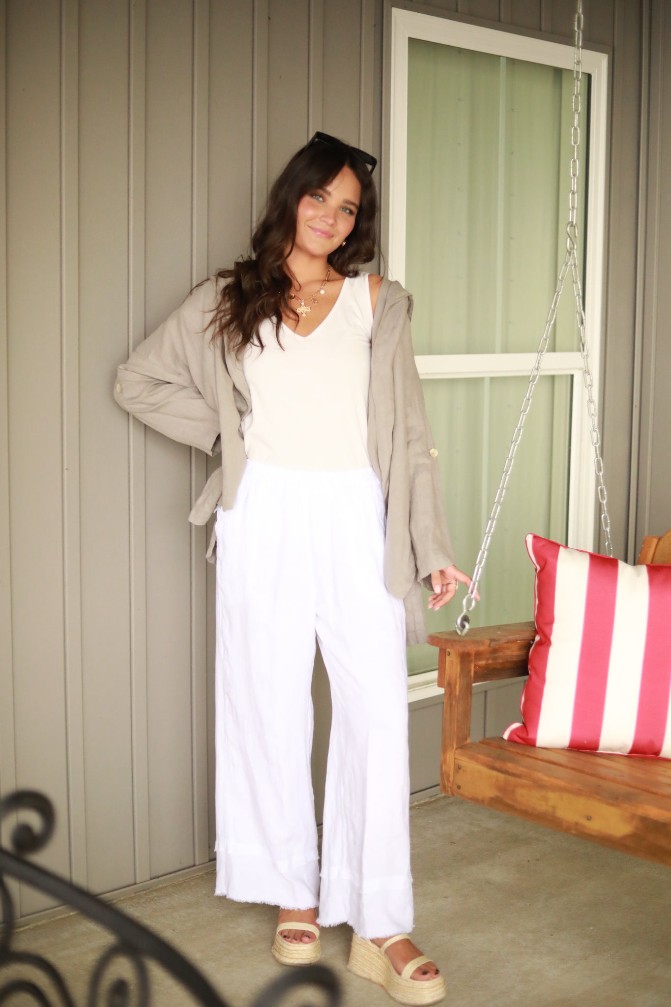 Hooded Linen Jacket