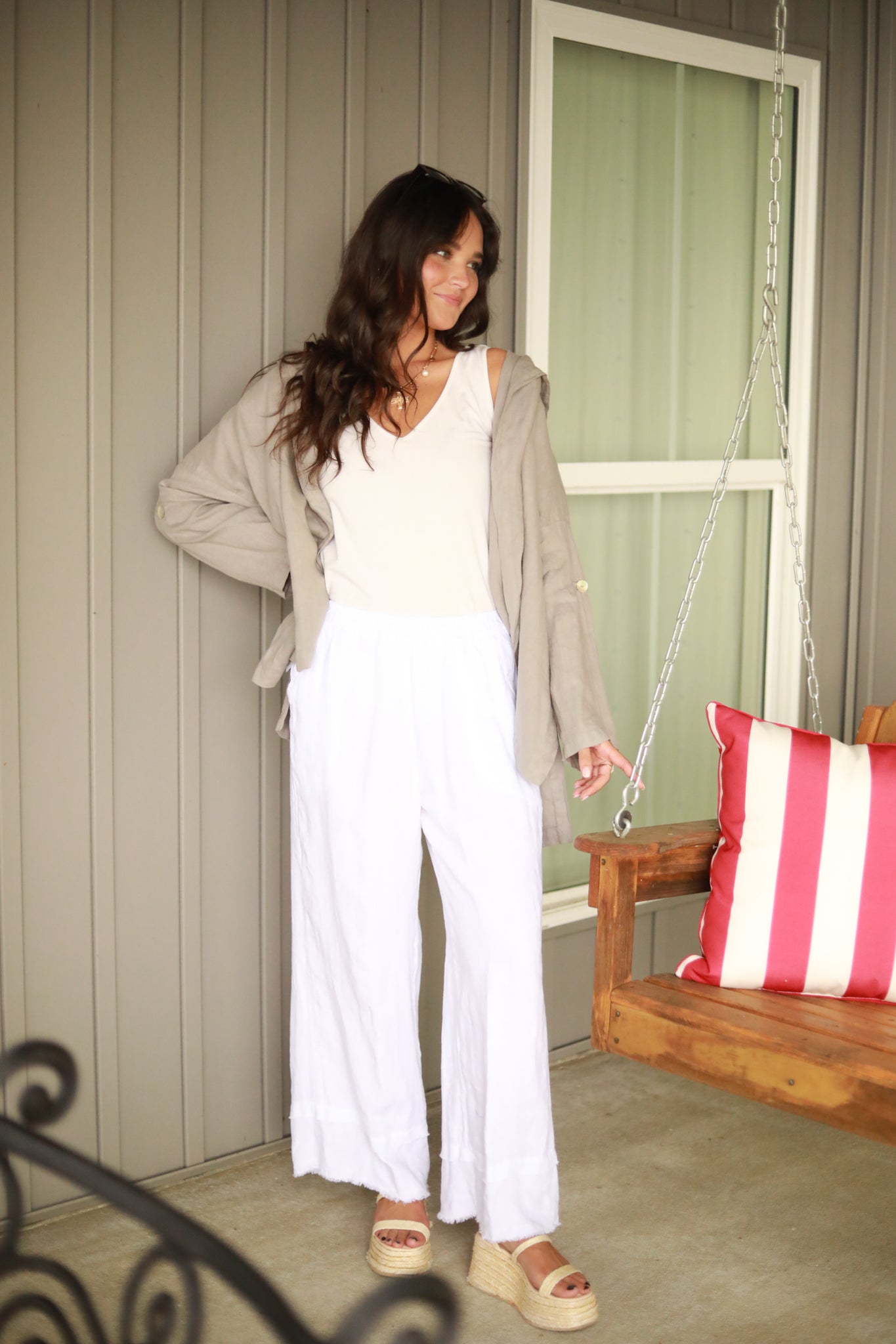 Hooded Linen Jacket