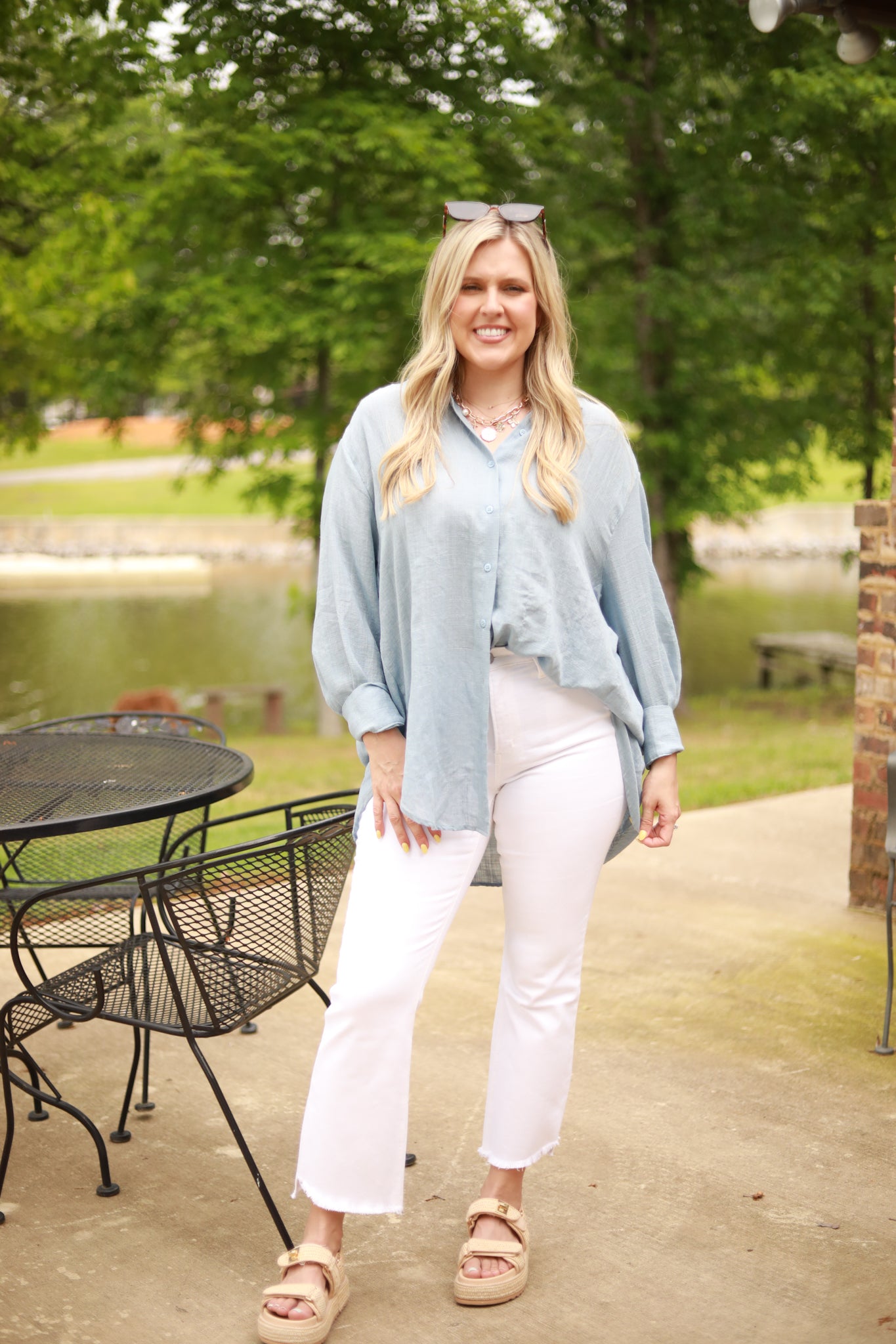 Oversized Button Down Top
