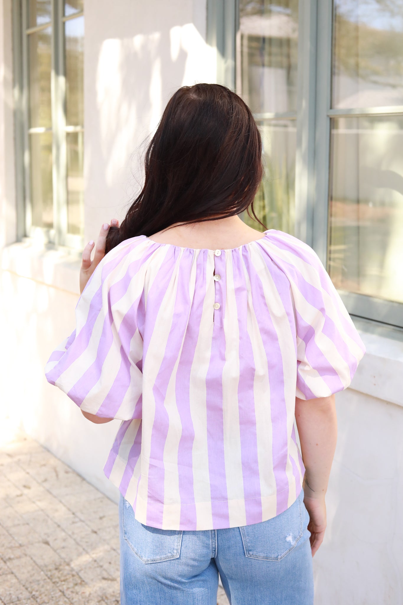 Striped Bubble Top