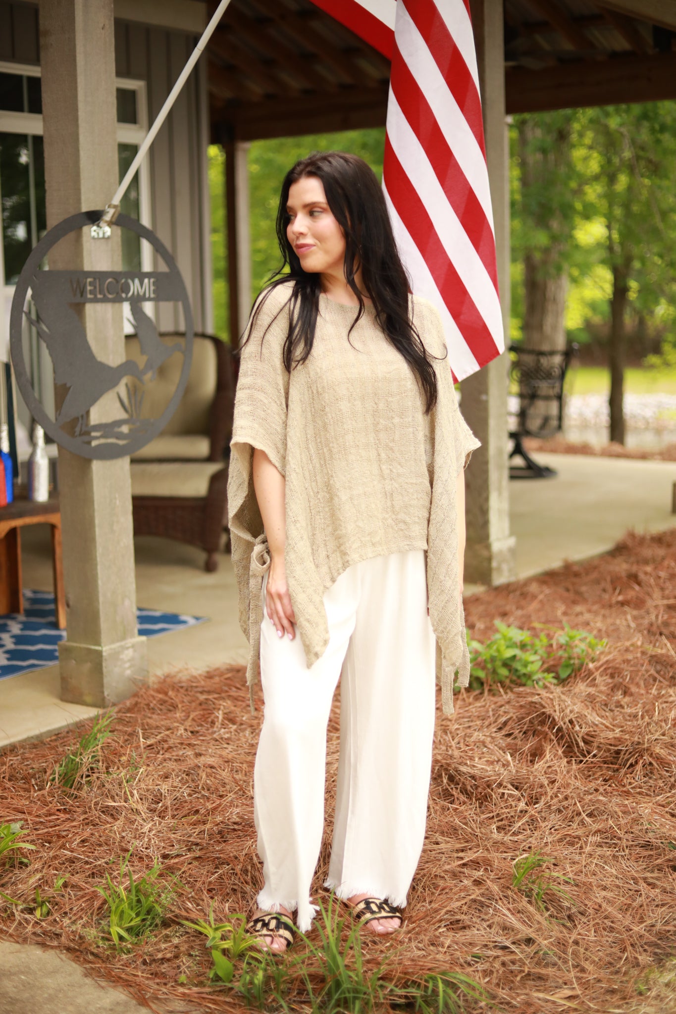 Tie Side Linen Top