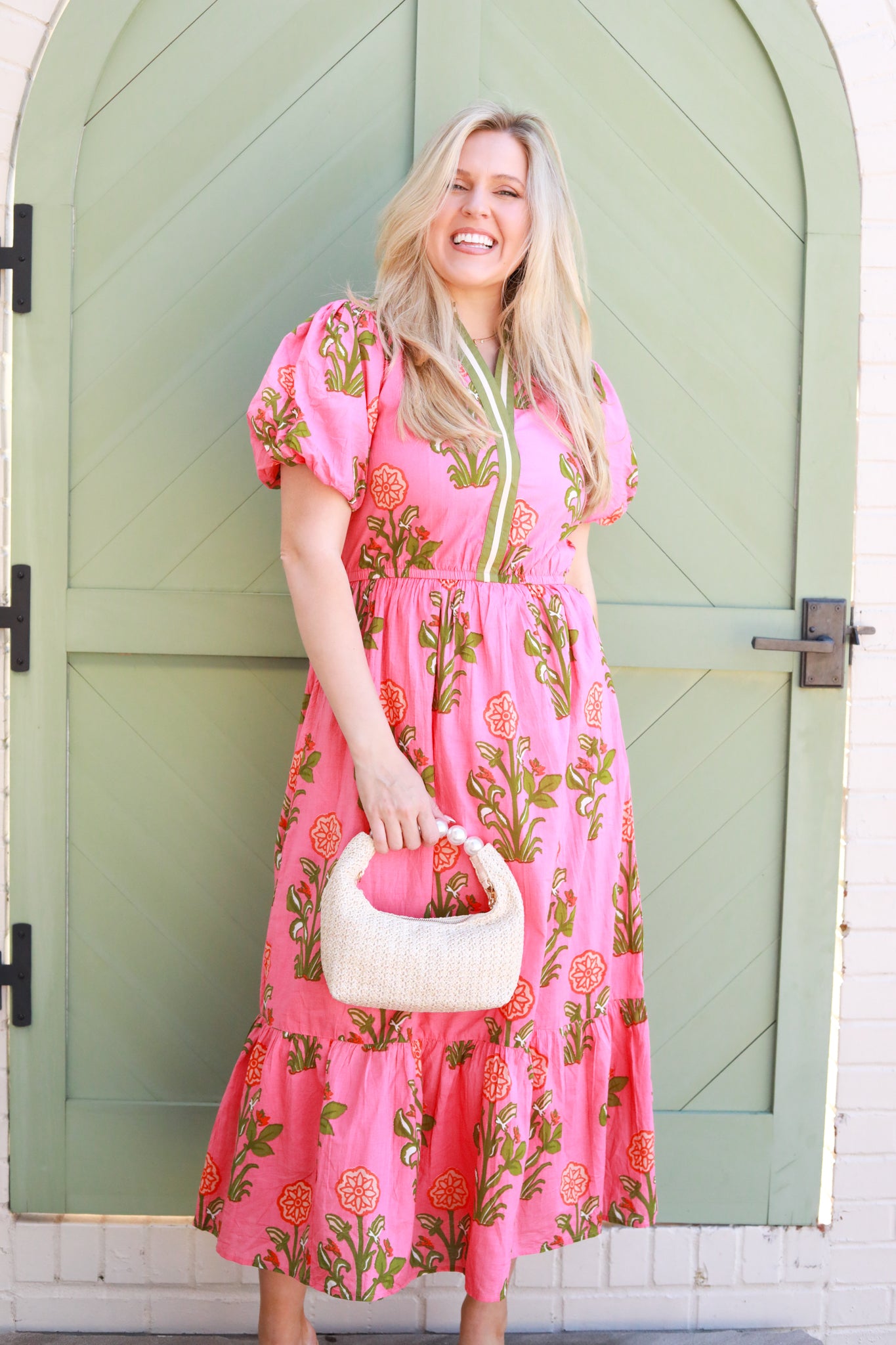 Big Floral Midi Dress