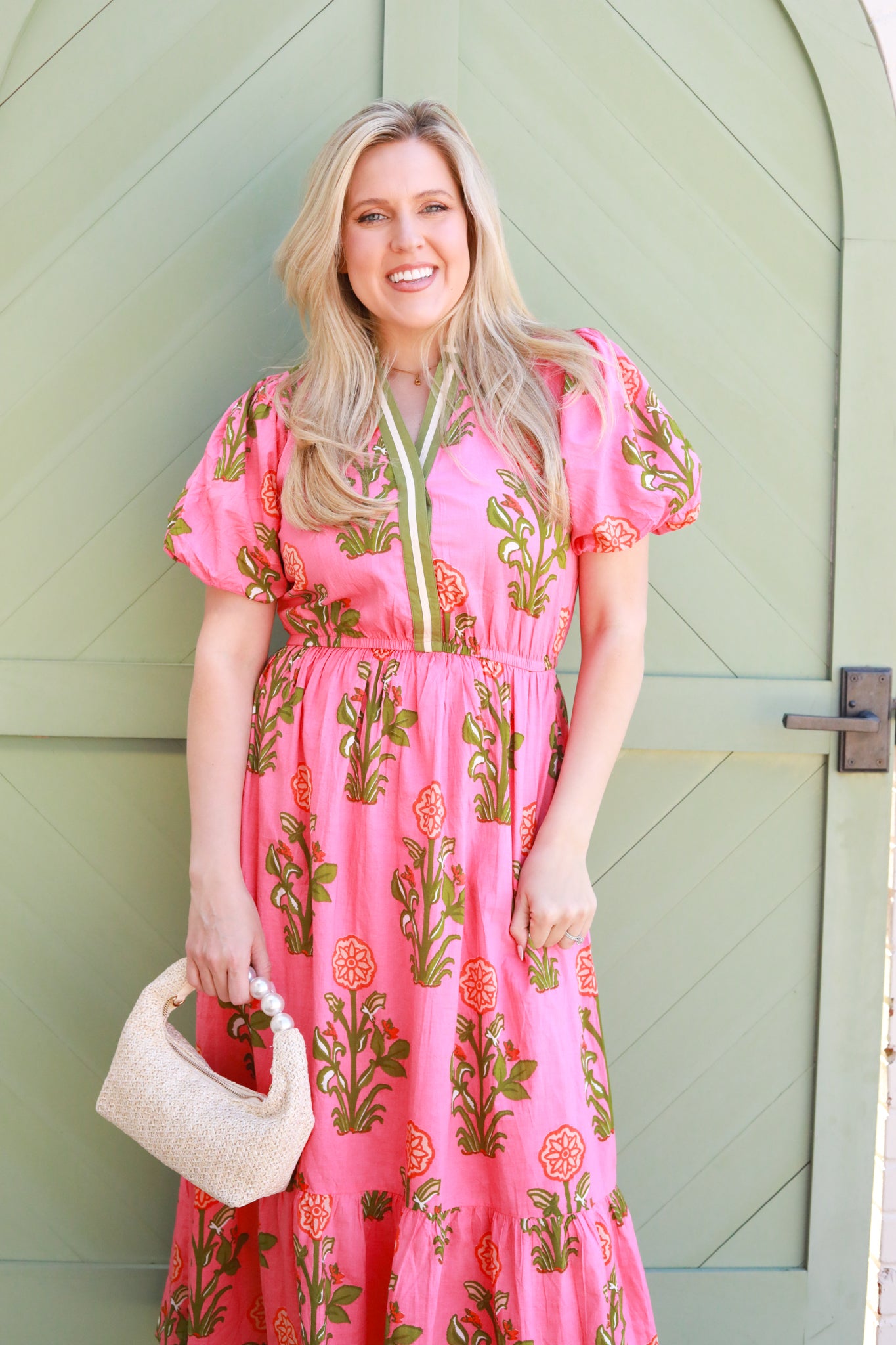 Big Floral Midi Dress