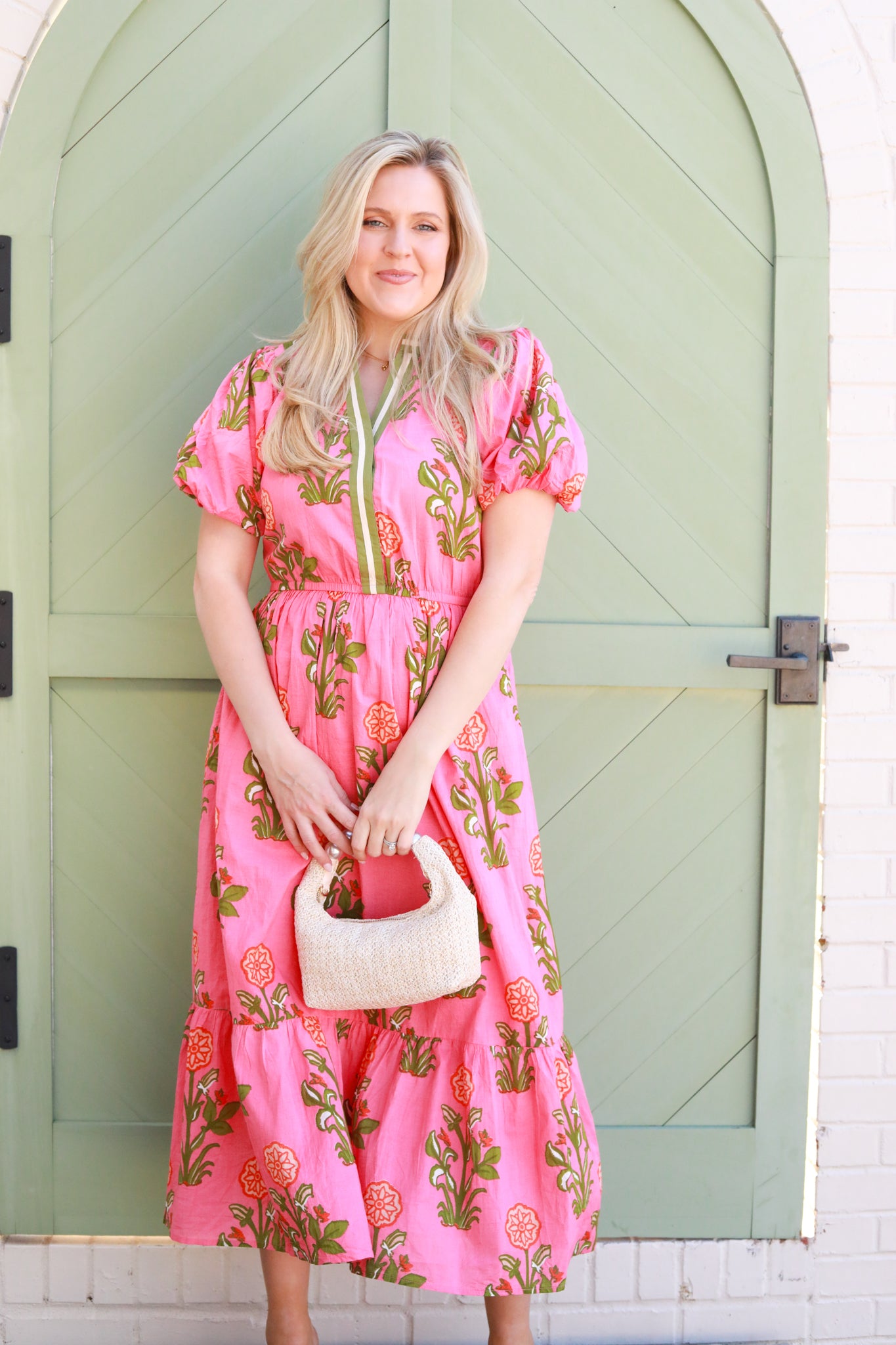 Big Floral Midi Dress