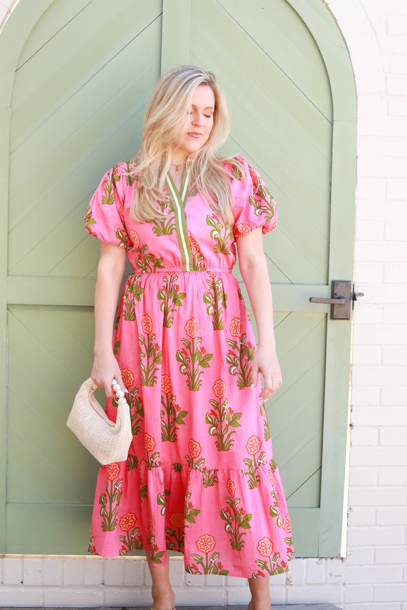 Big Floral Midi Dress