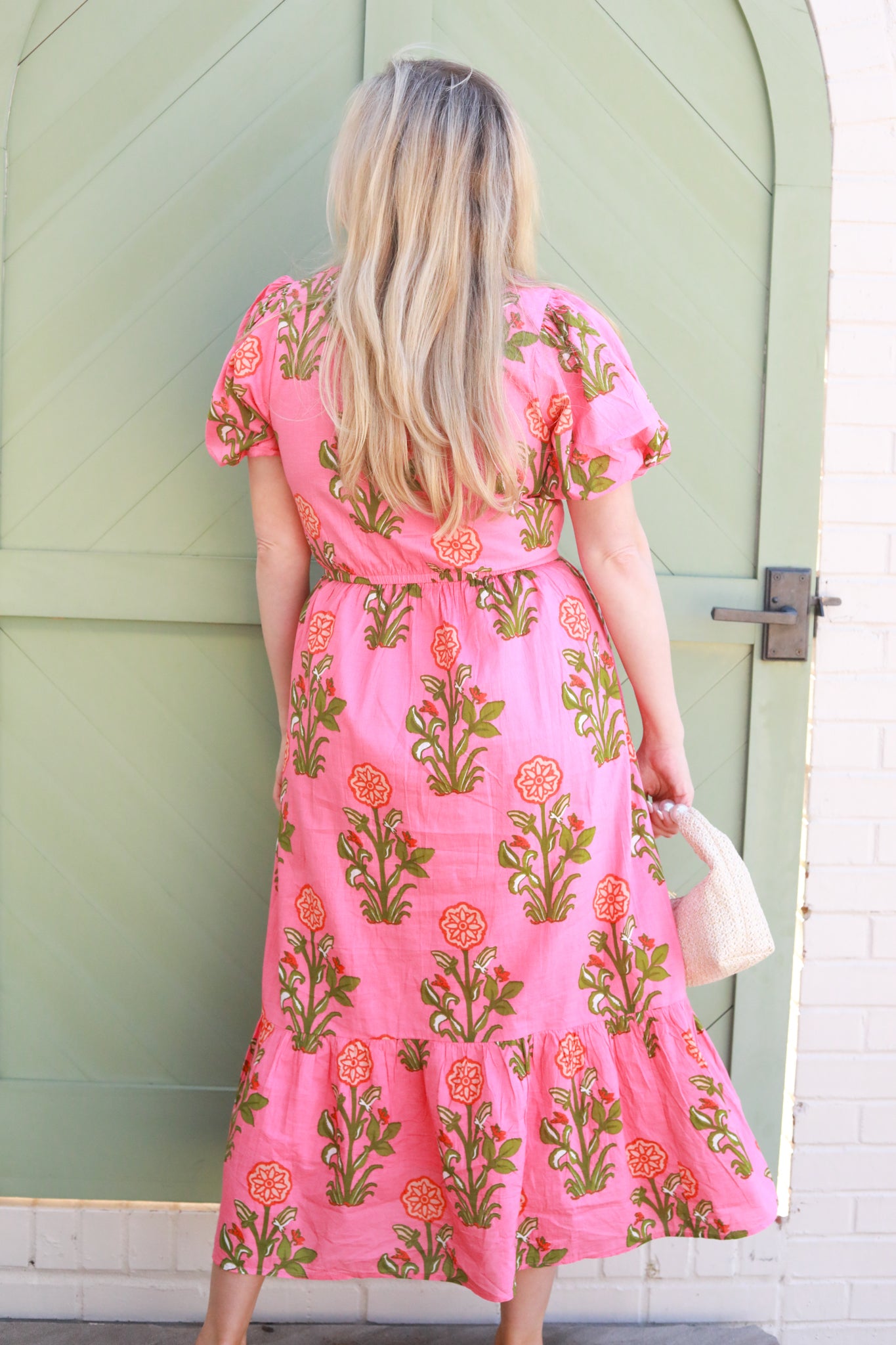 Big Floral Midi Dress