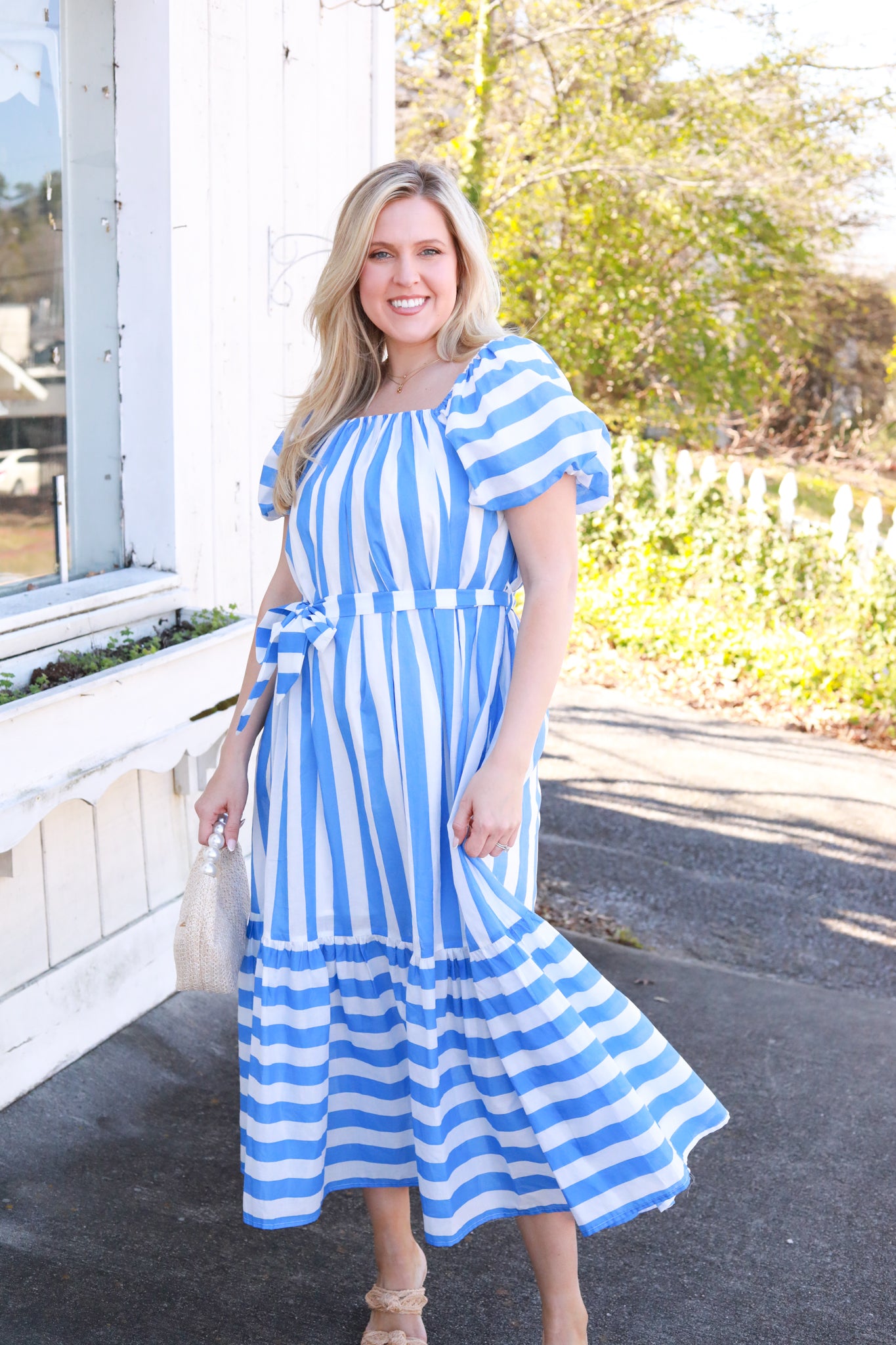 Tie Waist Midi Dress