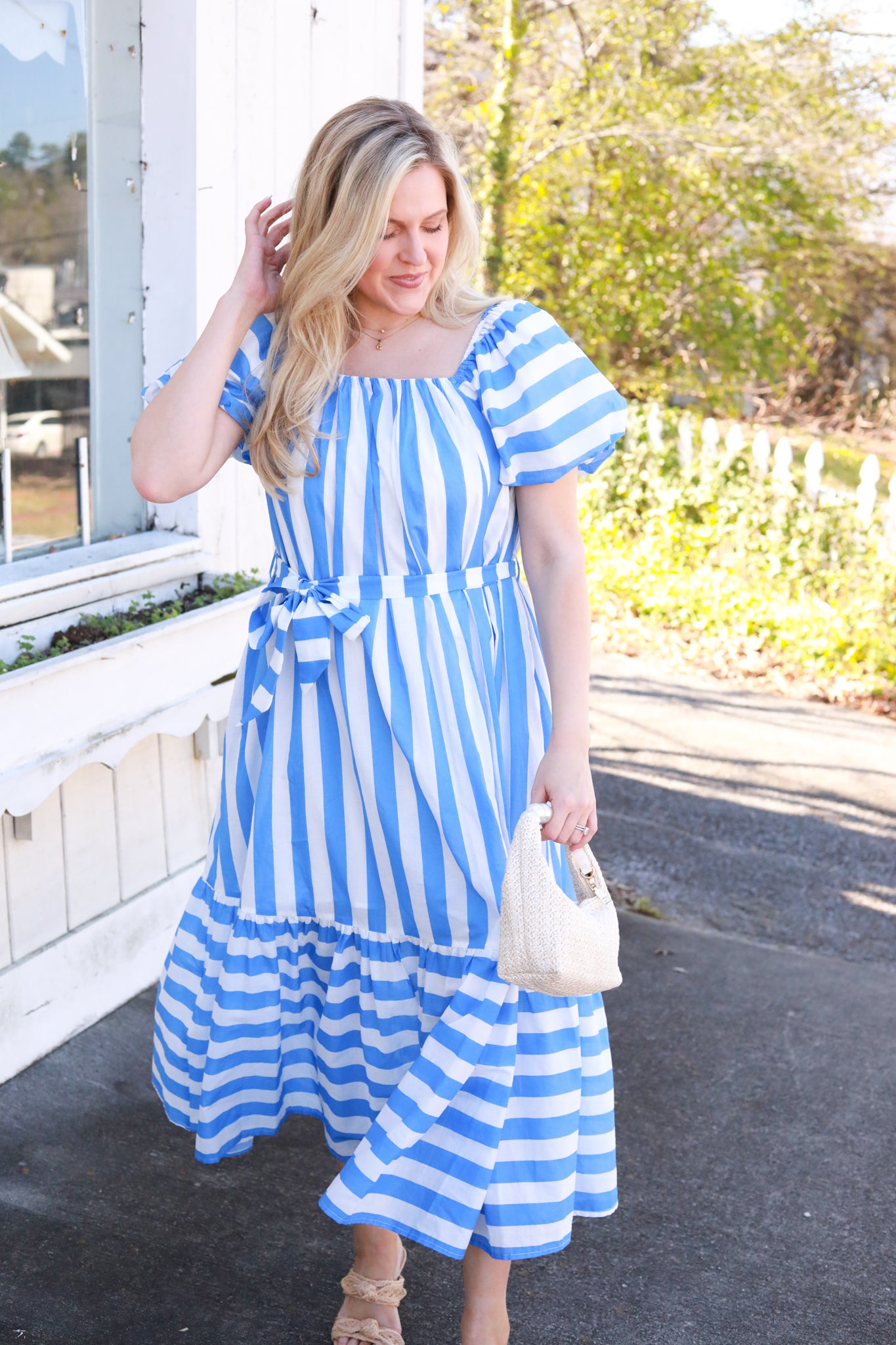 Tie Waist Midi Dress
