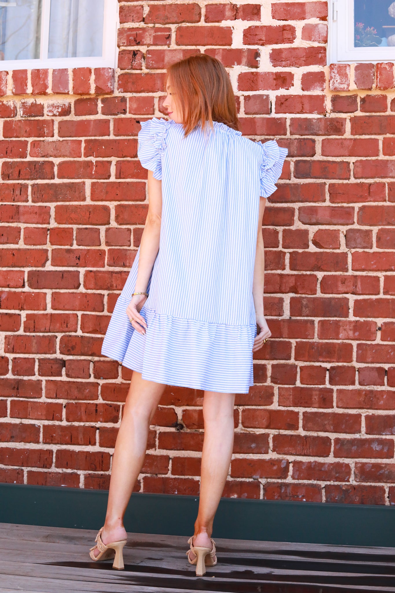 Ruffle Stripe Dress