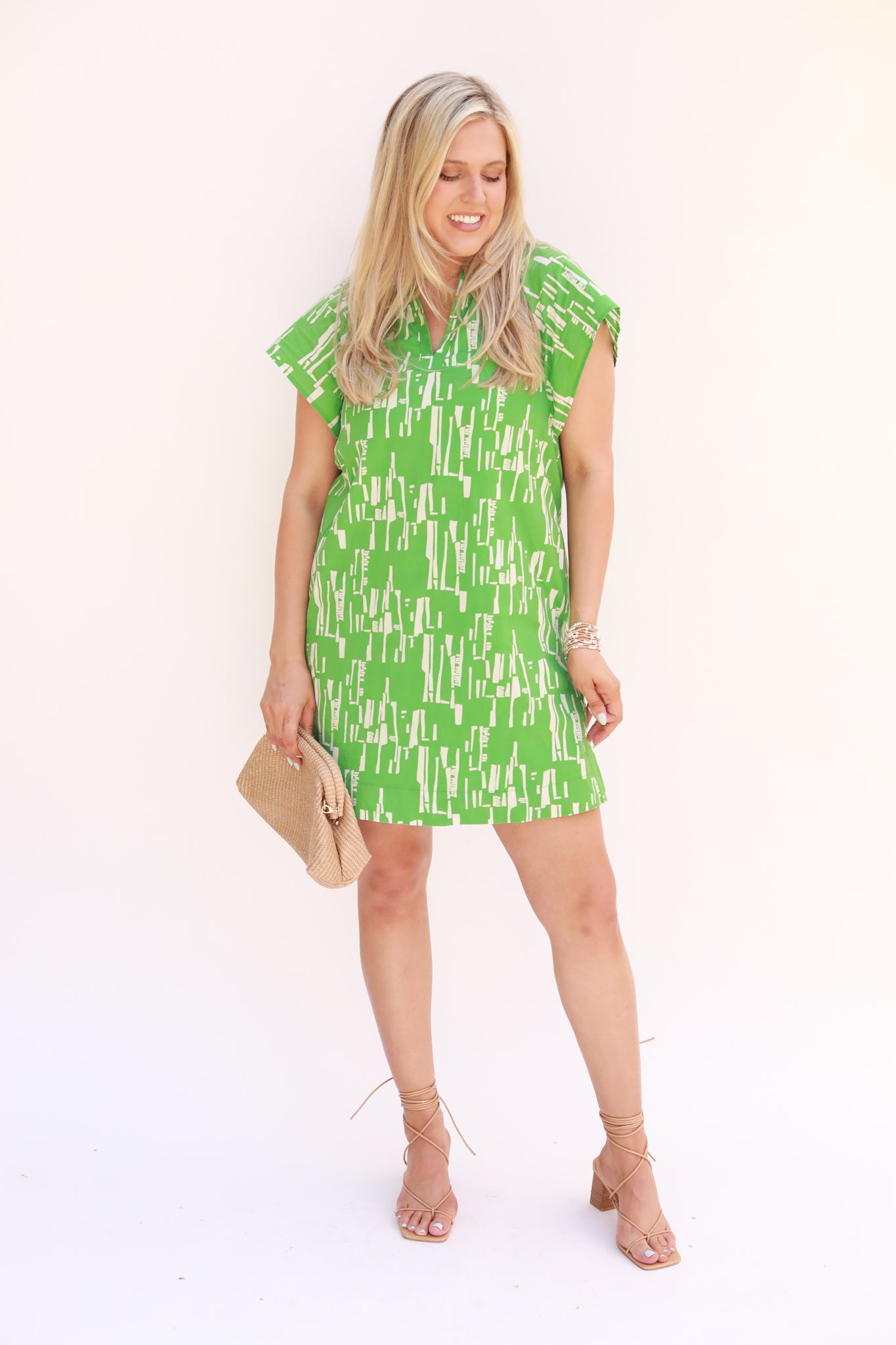 Printed Shift Dress